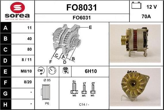 SNRA FO8031 - Генератор avtolavka.club