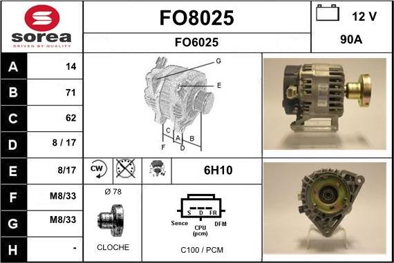 SNRA FO8025 - Генератор avtolavka.club