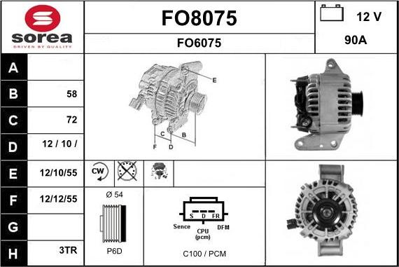 SNRA FO8075 - Генератор avtolavka.club