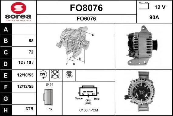 SNRA FO8076 - Генератор avtolavka.club