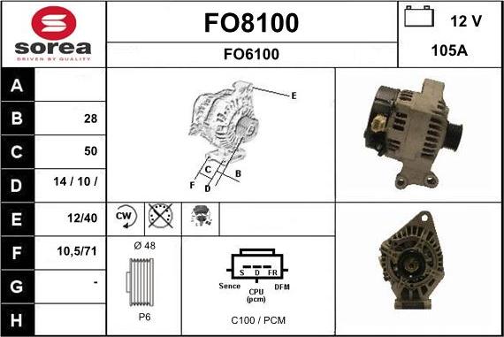 SNRA FO8100 - Генератор avtolavka.club