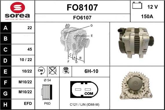 SNRA FO8107 - Генератор avtolavka.club