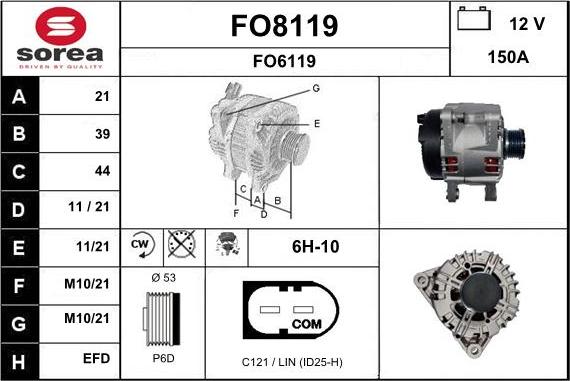 SNRA FO8119 - Генератор avtolavka.club