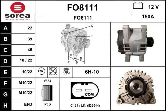 SNRA FO8111 - Генератор avtolavka.club