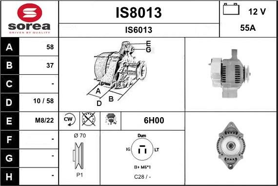 SNRA IS8013 - Генератор avtolavka.club