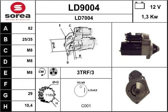 SNRA LD9004 - Стартер avtolavka.club