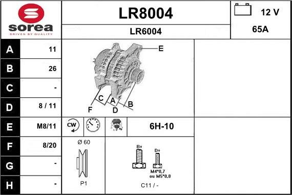 SNRA LR8004 - Генератор avtolavka.club