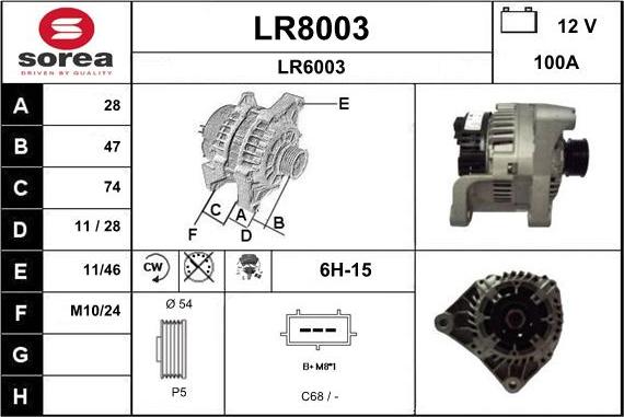 SNRA LR8003 - Генератор avtolavka.club