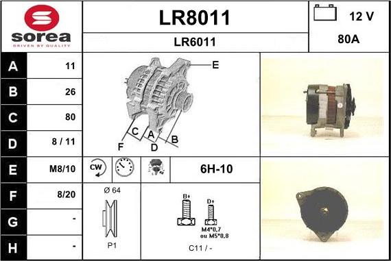 SNRA LR8011 - Генератор avtolavka.club