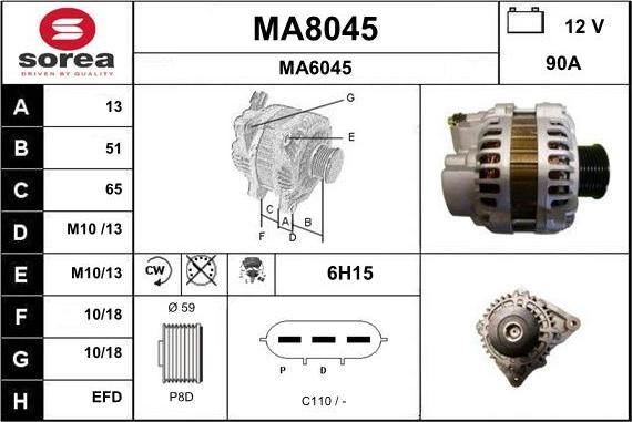 SNRA MA8045 - Генератор avtolavka.club