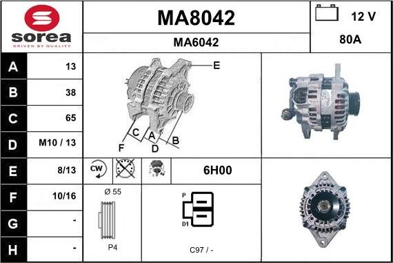 SNRA MA8042 - Генератор avtolavka.club