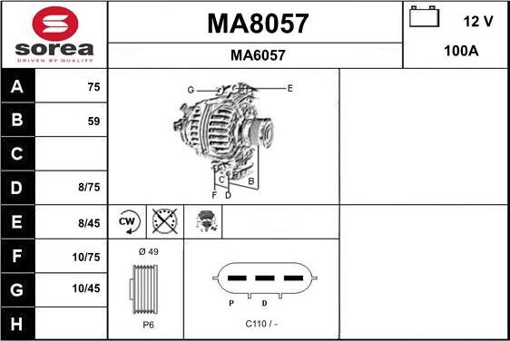 SNRA MA8057 - Генератор avtolavka.club