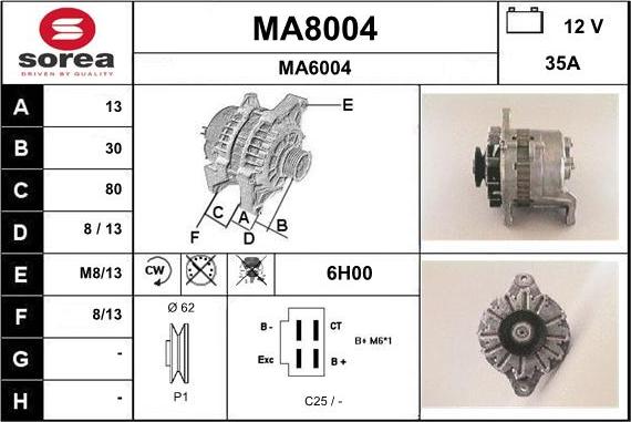 SNRA MA8004 - Генератор avtolavka.club