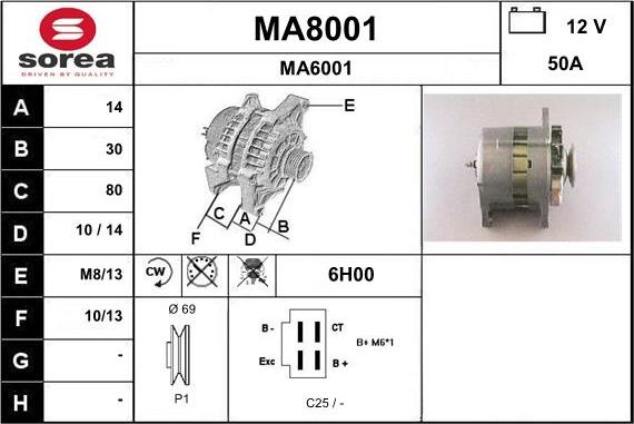 SNRA MA8001 - Генератор avtolavka.club