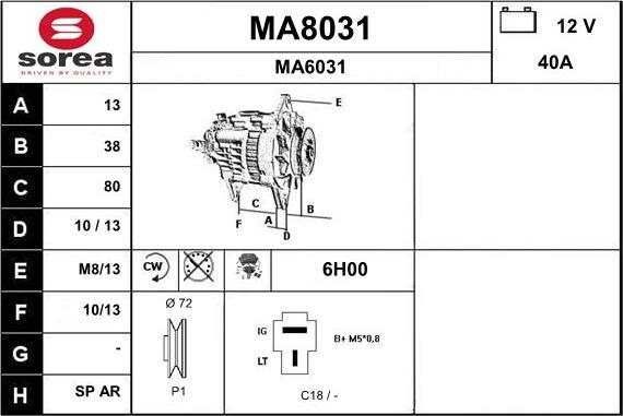 SNRA MA8031 - Генератор avtolavka.club