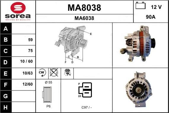 SNRA MA8038 - Генератор avtolavka.club