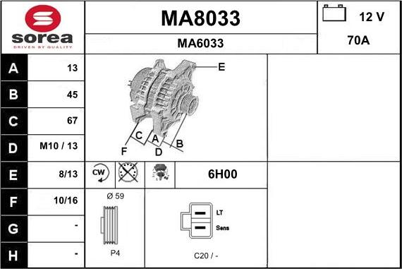 SNRA MA8033 - Генератор avtolavka.club