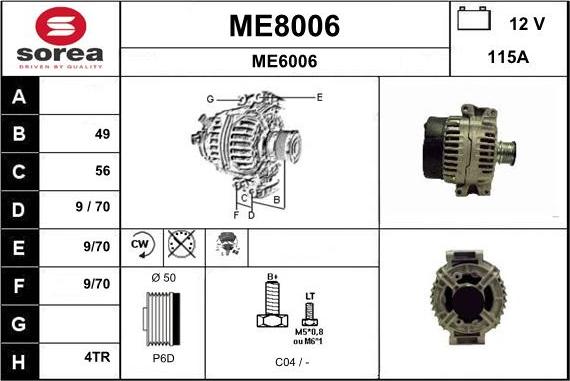 SNRA ME8006 - Генератор avtolavka.club