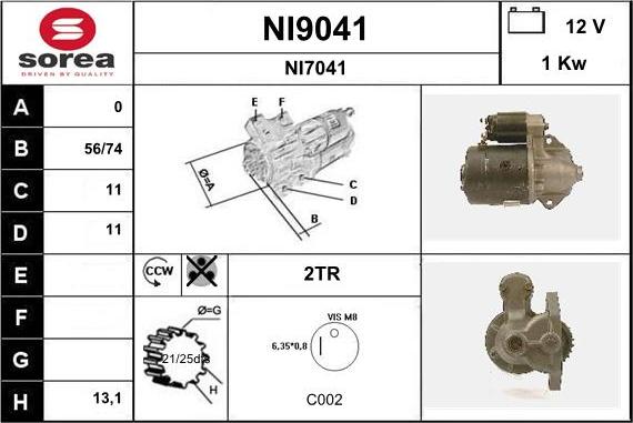 SNRA NI9041 - Стартер avtolavka.club