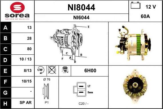 SNRA NI8044 - Генератор avtolavka.club