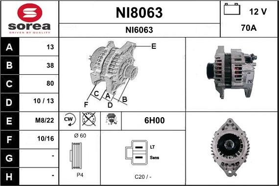 SNRA NI8063 - Генератор avtolavka.club