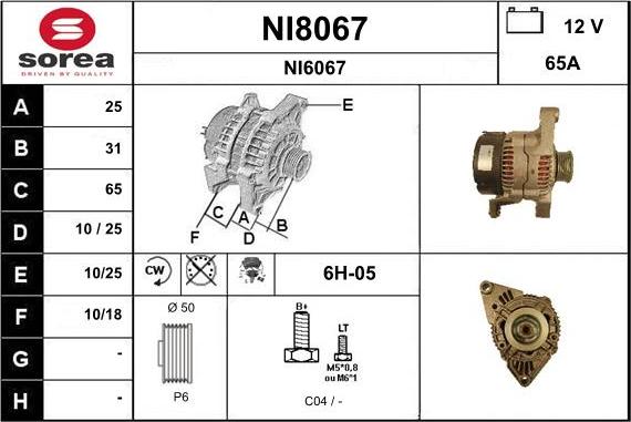 SNRA NI8067 - Генератор avtolavka.club