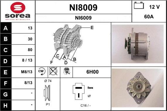 SNRA NI8009 - Генератор avtolavka.club