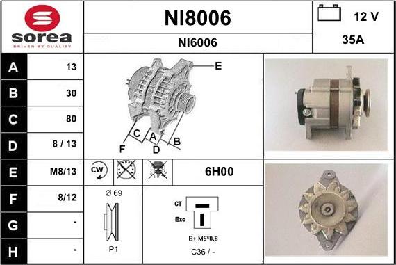 SNRA NI8006 - Генератор avtolavka.club