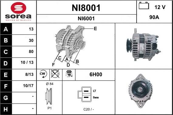 SNRA NI8001 - Генератор avtolavka.club