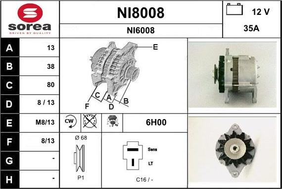 SNRA NI8008 - Генератор avtolavka.club