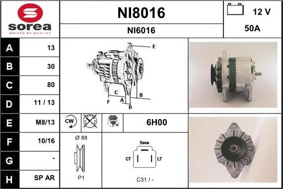 SNRA NI8016 - Генератор avtolavka.club