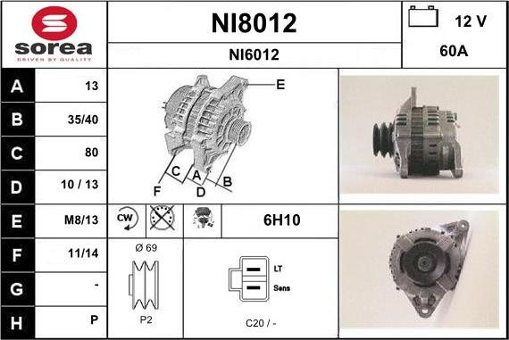 SNRA NI8012 - Генератор avtolavka.club