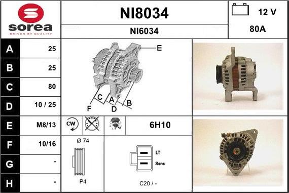 SNRA NI8034 - Генератор avtolavka.club