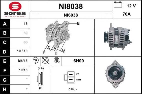 SNRA NI8038 - Генератор avtolavka.club