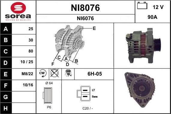 SNRA NI8076 - Генератор avtolavka.club