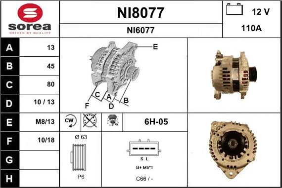 SNRA NI8077 - Генератор avtolavka.club