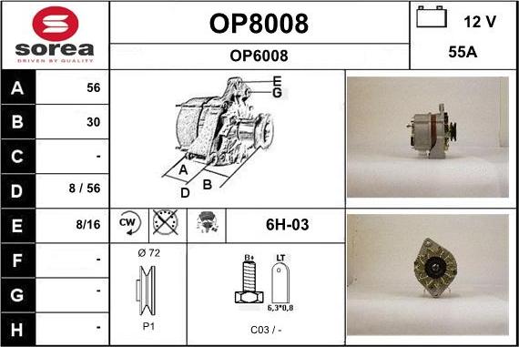 SNRA OP8008 - Генератор avtolavka.club