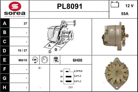 SNRA PL8091 - Генератор avtolavka.club