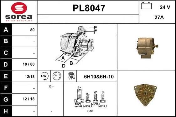 SNRA PL8047 - Генератор avtolavka.club