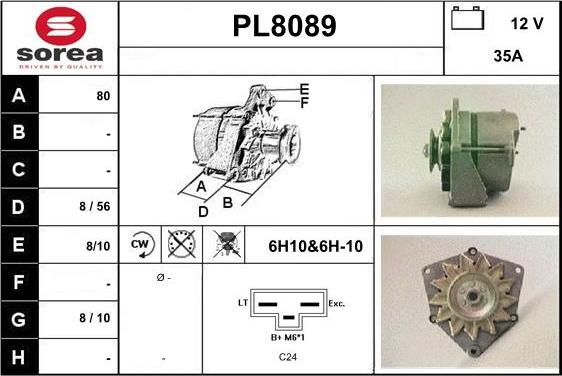 SNRA PL8089 - Генератор avtolavka.club