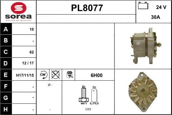 SNRA PL8077 - Генератор avtolavka.club