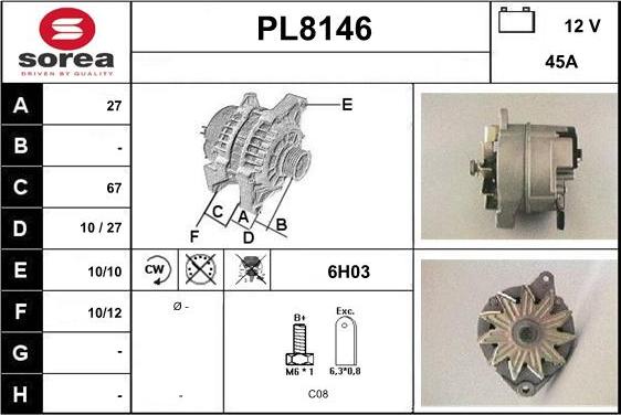 SNRA PL8146 - Генератор avtolavka.club