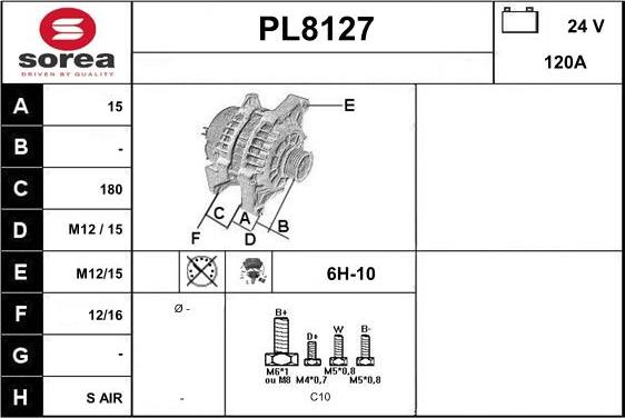 SNRA PL8127 - Генератор avtolavka.club