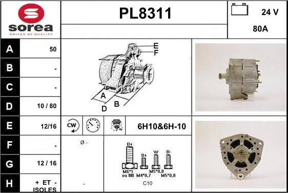 SNRA PL8311 - Генератор avtolavka.club