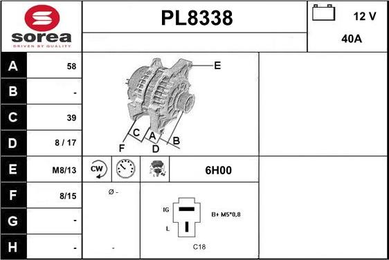 SNRA PL8338 - Генератор avtolavka.club