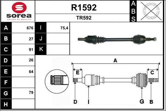 SNRA R1592 - Приводний вал avtolavka.club