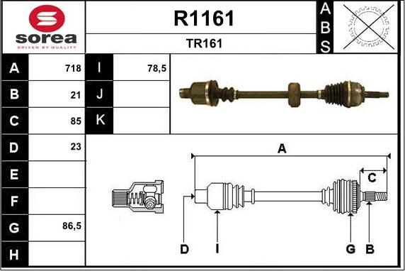 SNRA R1161 - Приводний вал avtolavka.club