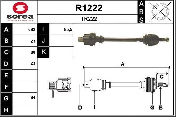 SNRA R1222 - Приводний вал avtolavka.club