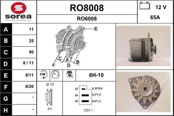 SNRA RO8008 - Генератор avtolavka.club