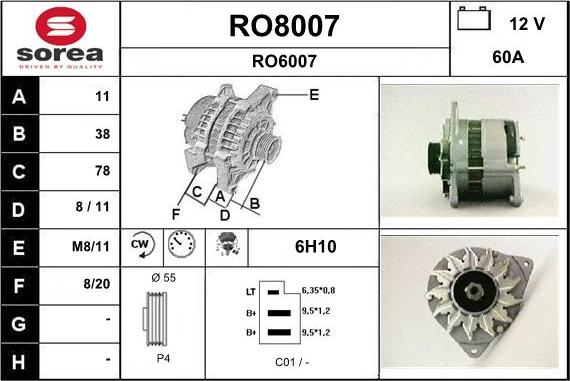 SNRA RO8007 - Генератор avtolavka.club